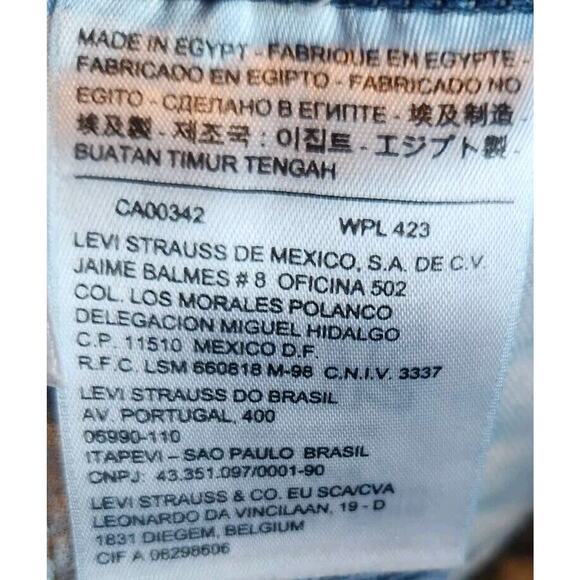 Levis 501XX Jeans Men's Size 39 x 27 Blue Denim Straight Leg Button Fly Western - Picture 7 of 8